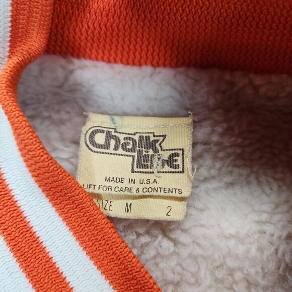 Vintage Clemson University Satin MLB Bomber Jacket Chalk Line Starter Sherpa M - Picture 9 of 16